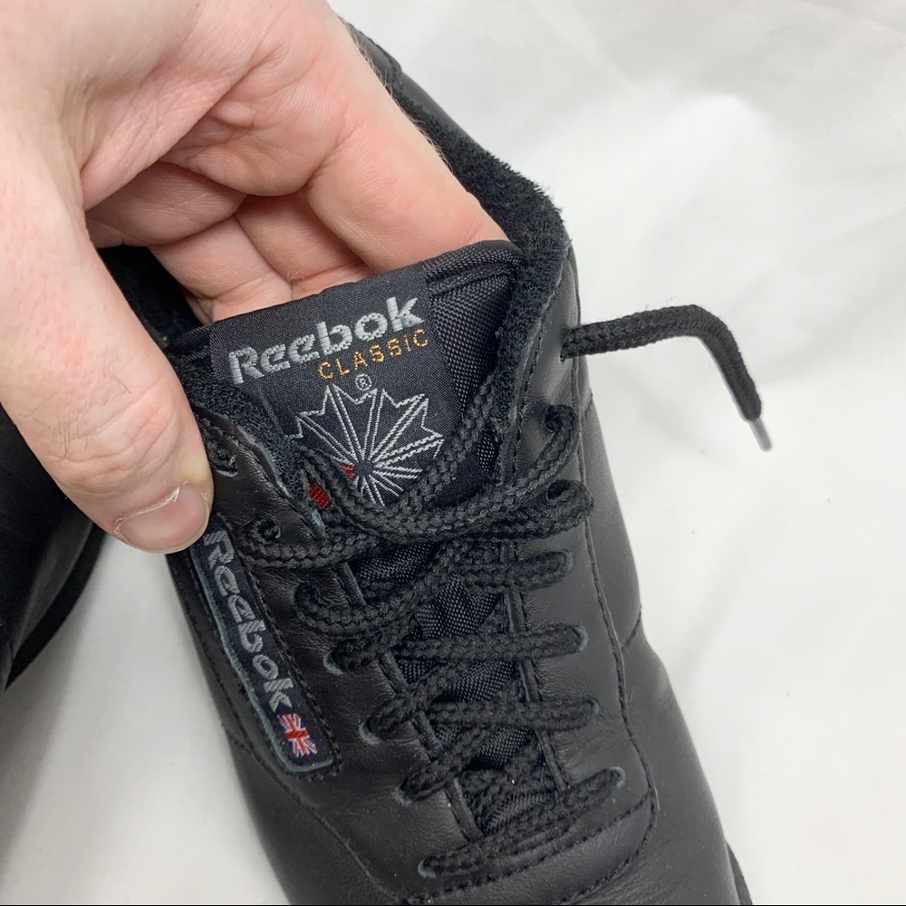 Vtg Reebok Classic Shoes Womens Sz 6.5 Black - Picture 6 of 7